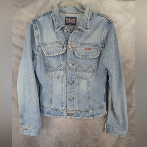 Big Star Large Jean Jacket Faded And Worn Vibe